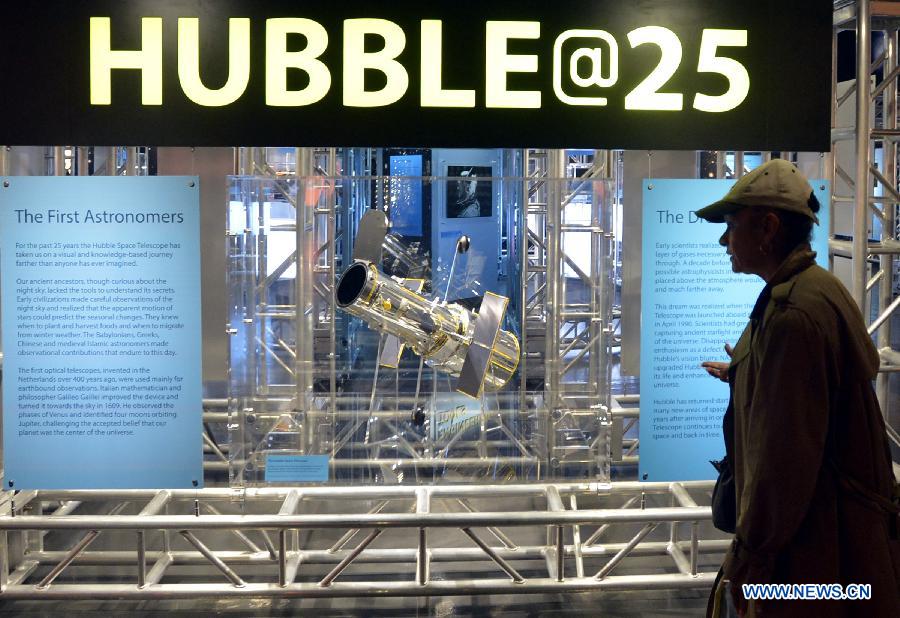 US-NEW YORK-ASTRONOMY-HUBBLE-ANNIVERSARY-EXHIBITION