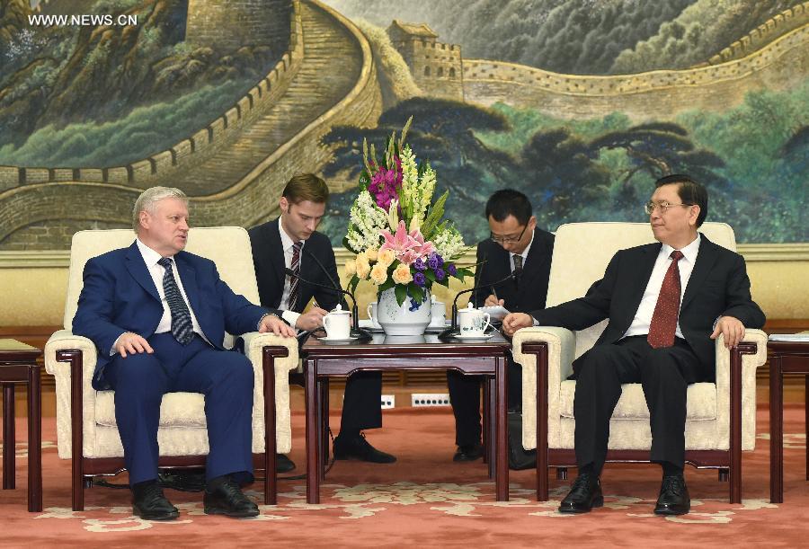 CHINA-BEIJING-ZHANG DEJIANG-RUSSIA-MIRONOV-MEETING (CN)