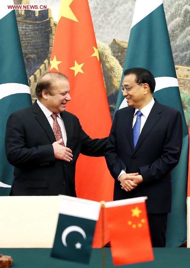 CHINA-BEIJING-LI KEQIANG-PAKISTAN-NAWAZ SHARIF-MEETING (CN)