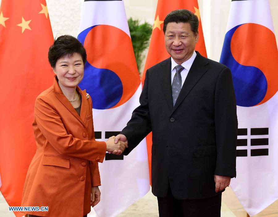 (APEC 2014) CHINA-BEIJING-XI JINPING-ROK-PARK GEUN-HYE-MEETING (CN)