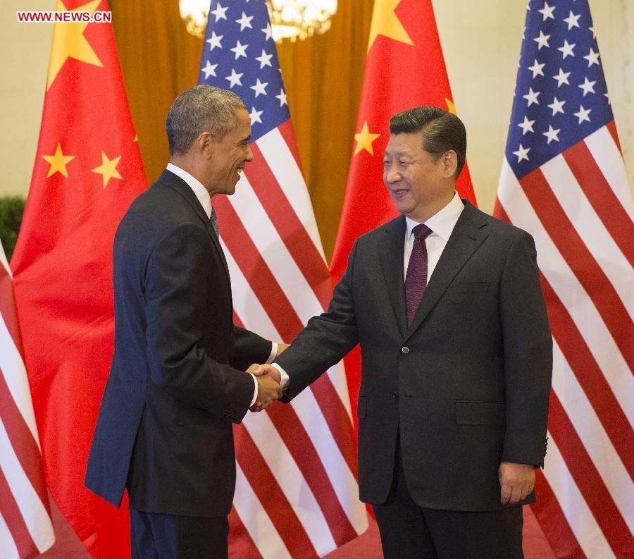 CHINA-BEIJING-XI JINPING-OBAMA-WELCOMING CEREMONY (CN)