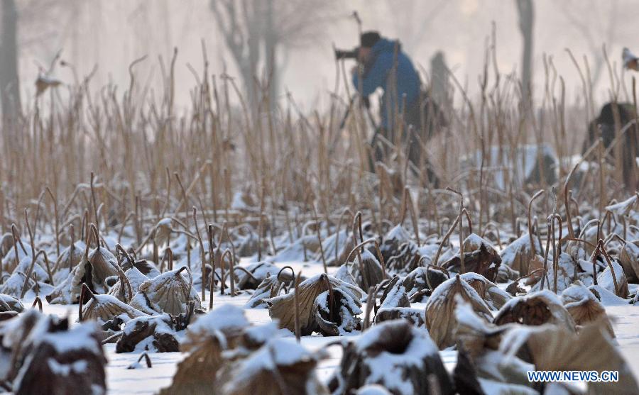 Chengde witnessed the first snowfall this year on Wednesday.