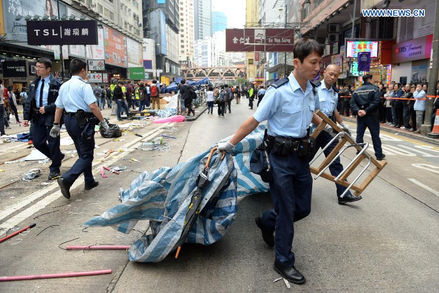 CHINA-HONG KONG-PROTEST ZONE-CLEARANCE (CN)