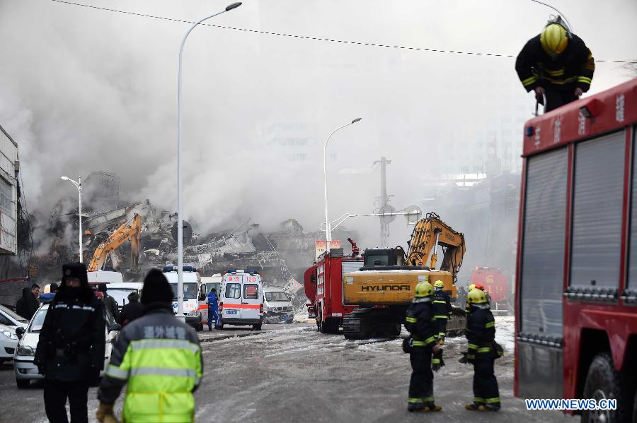 (CORRECTION)CHINA-HARBIN-WAREHOUSE COLLAPSE-DEATH TOLL (CN)