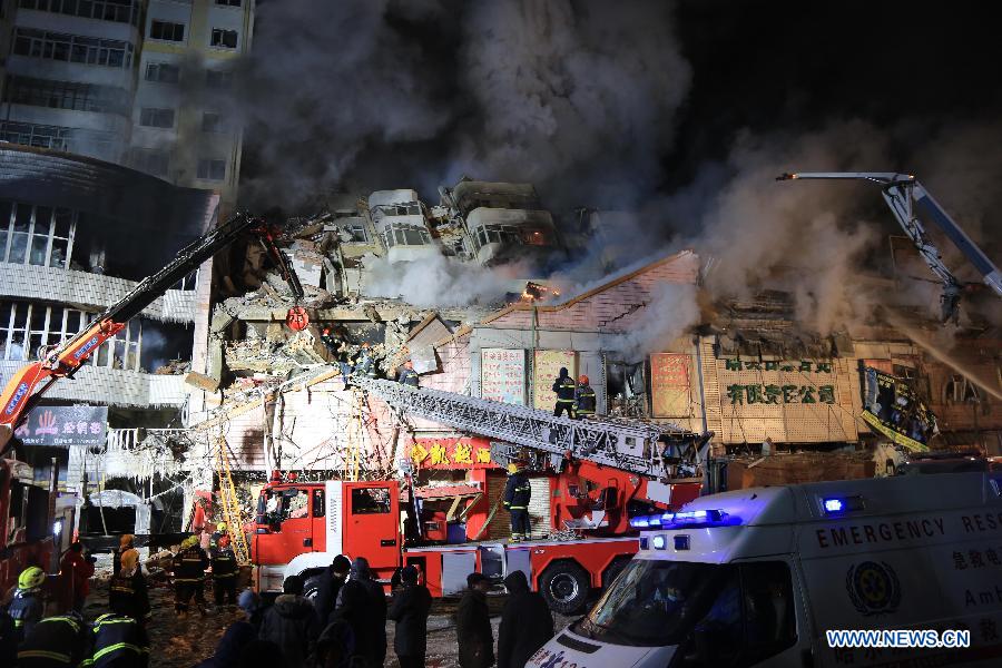 #CHINA-HEILONGJIANG-HARBIN-WAREHOUSE-FIRE-COLLAPSE-CASUALTIES (CN)