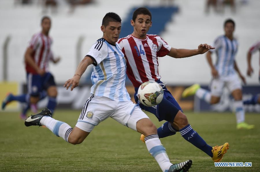 (SP)URUGUAY-COLONIA-SOCCER-ARGENTINA VS PARAGUAY