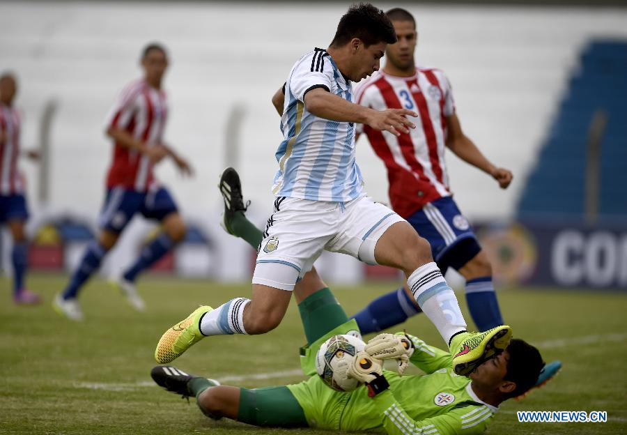 (SP)URUGUAY-COLONIA-SOCCER-ARGENTINA VS PARAGUAY