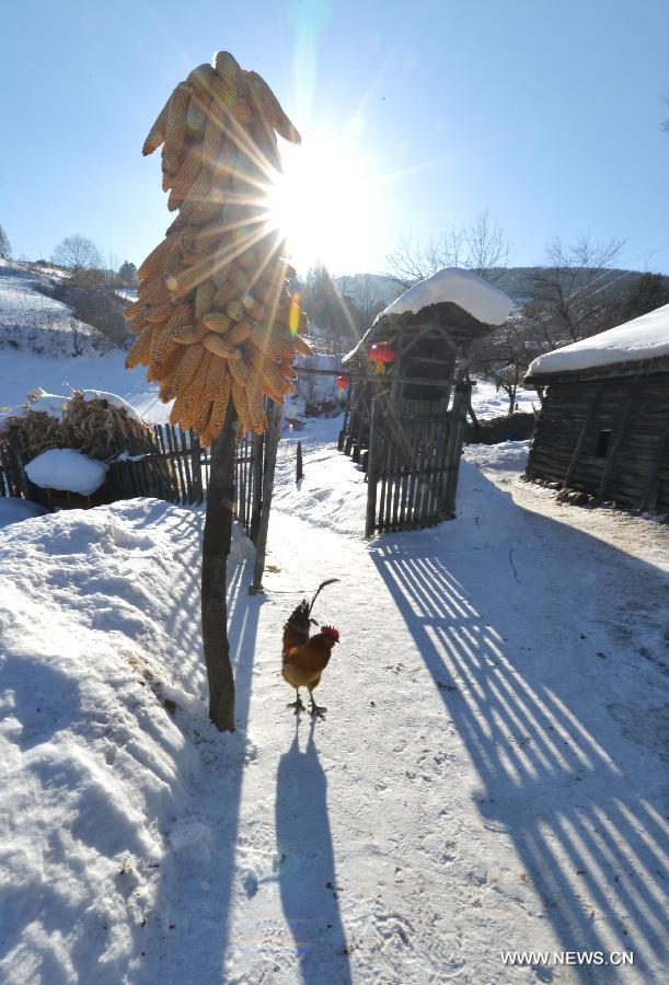 As tourism on snow develops, scenic spots like Songling Village where people can enjoy snow scenery are being discovered in China.