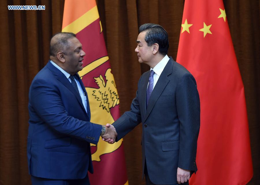 CHINA-BEIJING-WANG YI-SRI LANKAN FM-MEETING (CN)