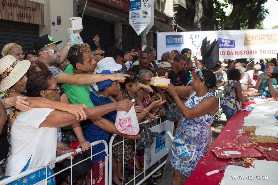 Rio de Janeiro, the second-largest city in Brazil, celebrated the 450th anniversary of its foundation on Sunday and the revitalization of the city's port area rises as the greatest present for the residents. 