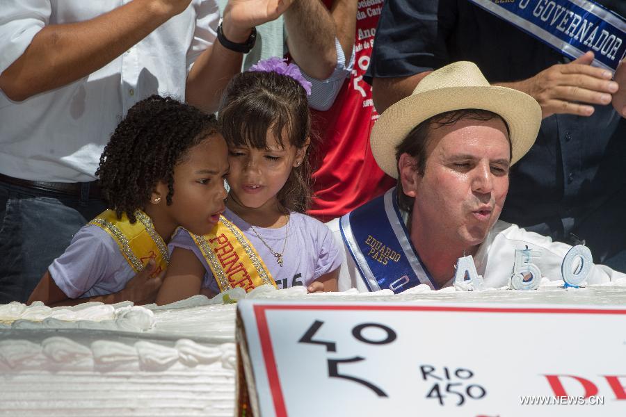 Rio de Janeiro, the second-largest city in Brazil, celebrated the 450th anniversary of its foundation on Sunday and the revitalization of the city's port area rises as the greatest present for the residents. 