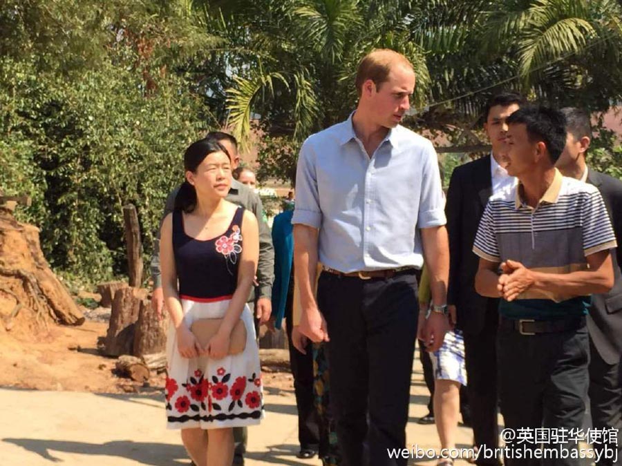 Prince William visits Xishuangbanna