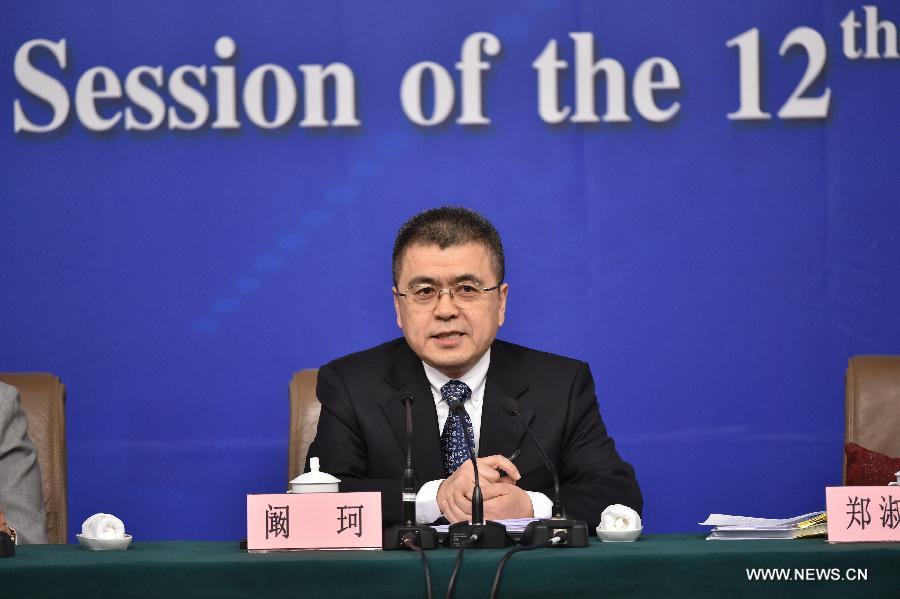 (TWO SESSIONS) CHINA-BEIJING-NPC-LEGISLATION LAW-PRESS CONFERENCE (CN)