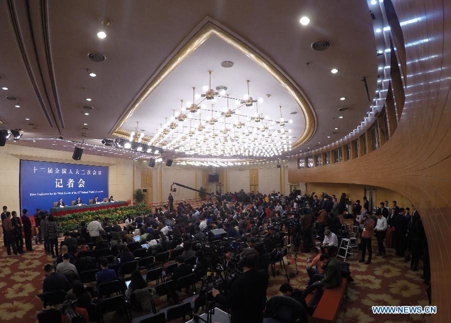 (TWO SESSIONS) CHINA-BEIJING-NPC-PRESS CONFERENCE-YIN WEIMIN (CN)