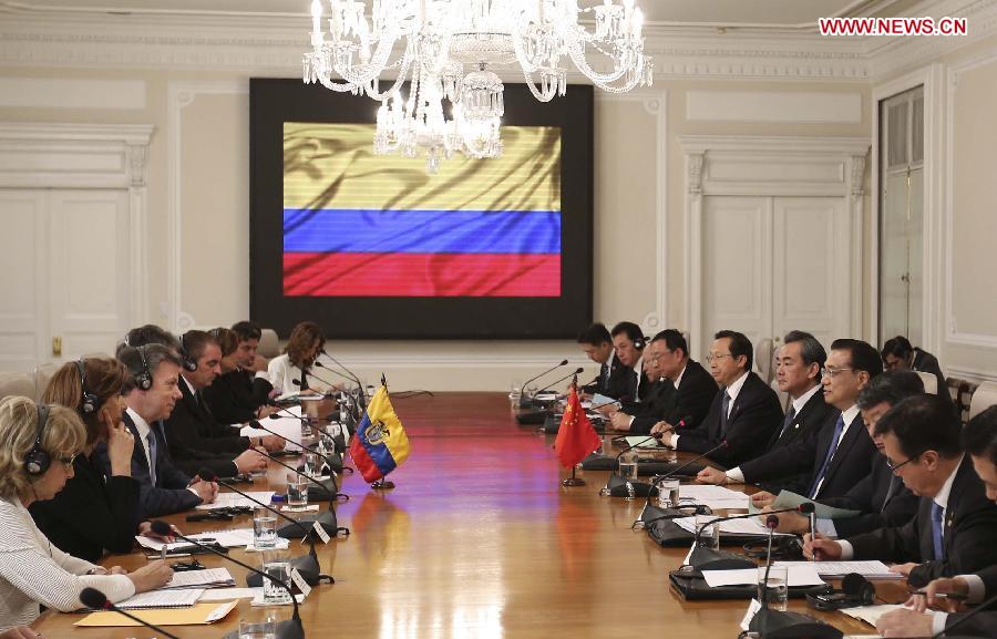 COLOMBIA-BOGOTA-CHINESE PREMIER-TALKS