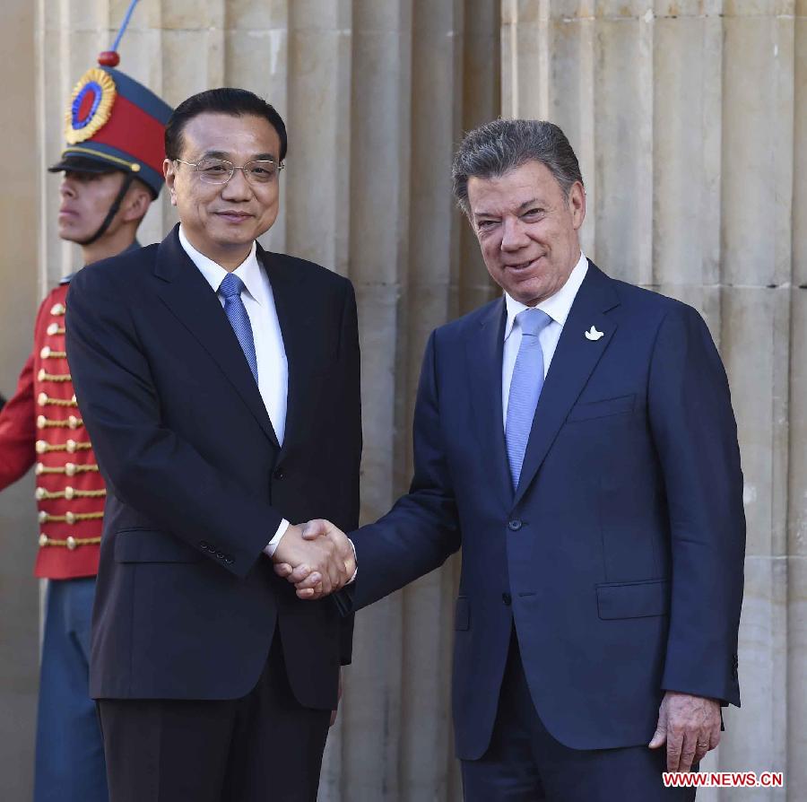 COLOMBIA-BOGOTA-CHINESE PREMIER-TALKS