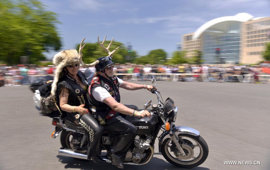 US-WASHINGTON-MEMORIAL DAY-ROLLING THUNDER 