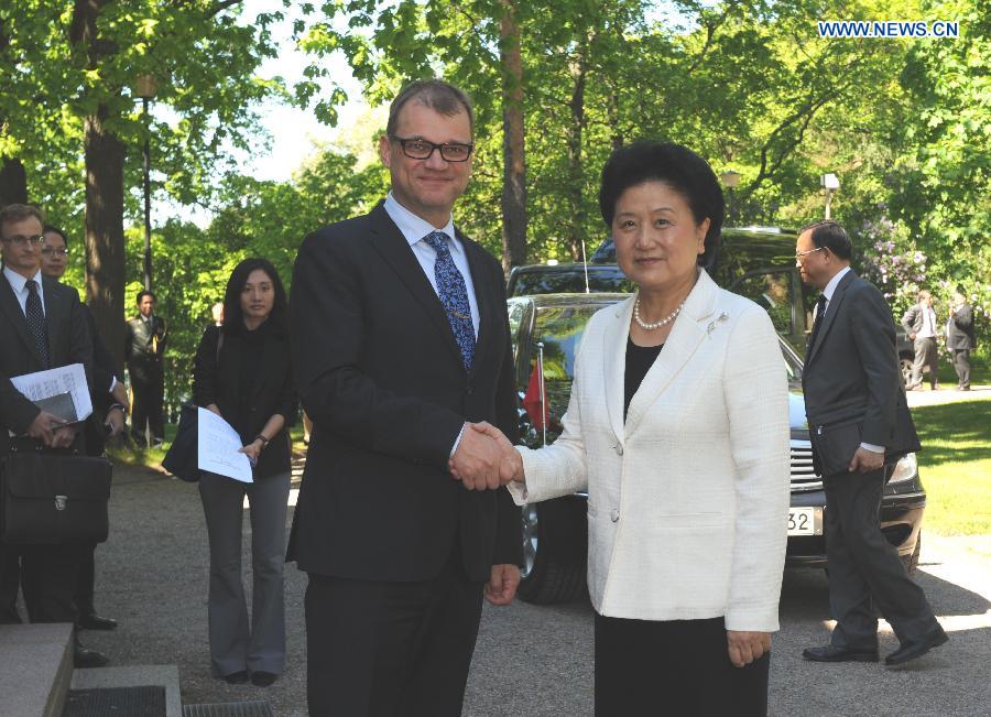 FINLAND-HELSINKI-CHINA-LIU YANDONG-VISIT