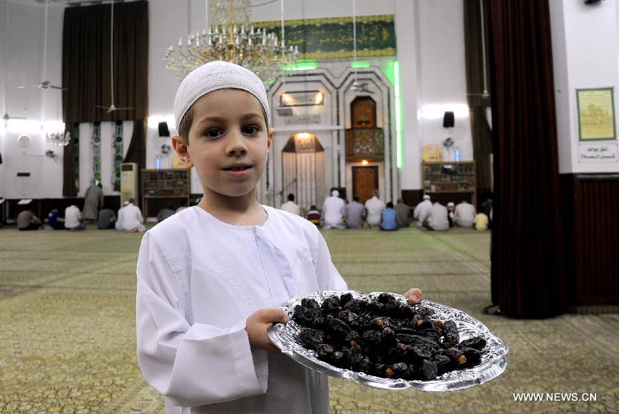 SYRIA-DAMASCUS-RAMADAN-PRAYERS