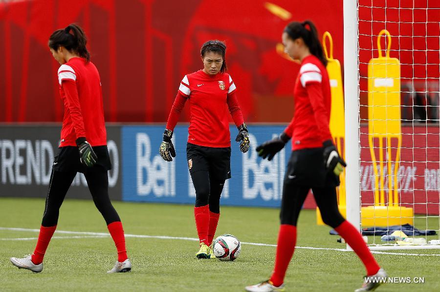 (SP)CANADA-EDMONTON-FIFA WOMEN'S WORLD CUP-CHINA-TRAINING