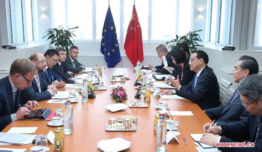 BELGIUM-CHINA-LI KEQIANG--SCHULZ-MEETING 