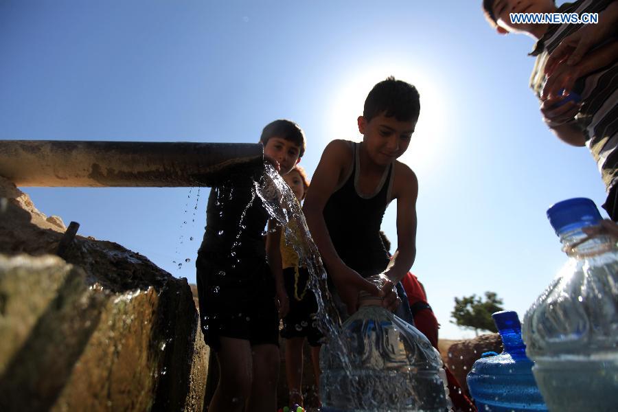 A major heatwave spreads throughout this area with temperatures hitting nearly 40 degrees Celsius.