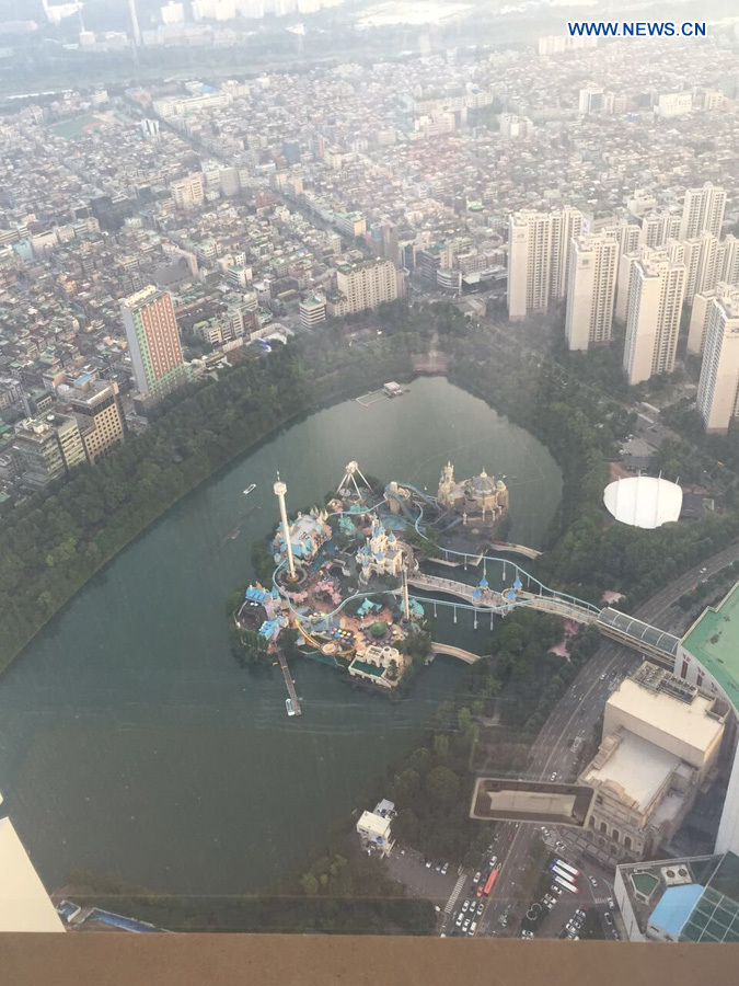 The highest building in Korea Lotte World Tower is under construction. Once completed, it will rank as the sixth highest tower worldwide.