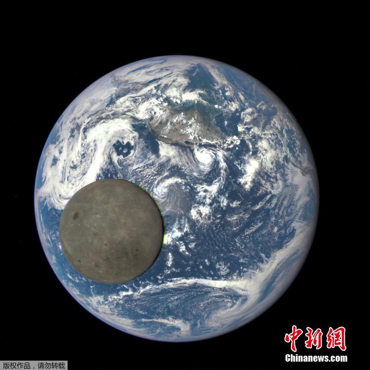 Nasa卫星捕捉月球与地球 背靠背 奇特景象 图片频道 人民网
