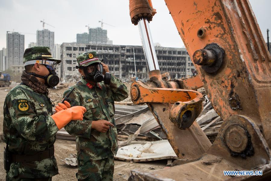 The death toll from a warehouse blast in Tianjin has risen to 123, including 70 firefighters and seven policemen, authorities said at a press conference on Sunday.