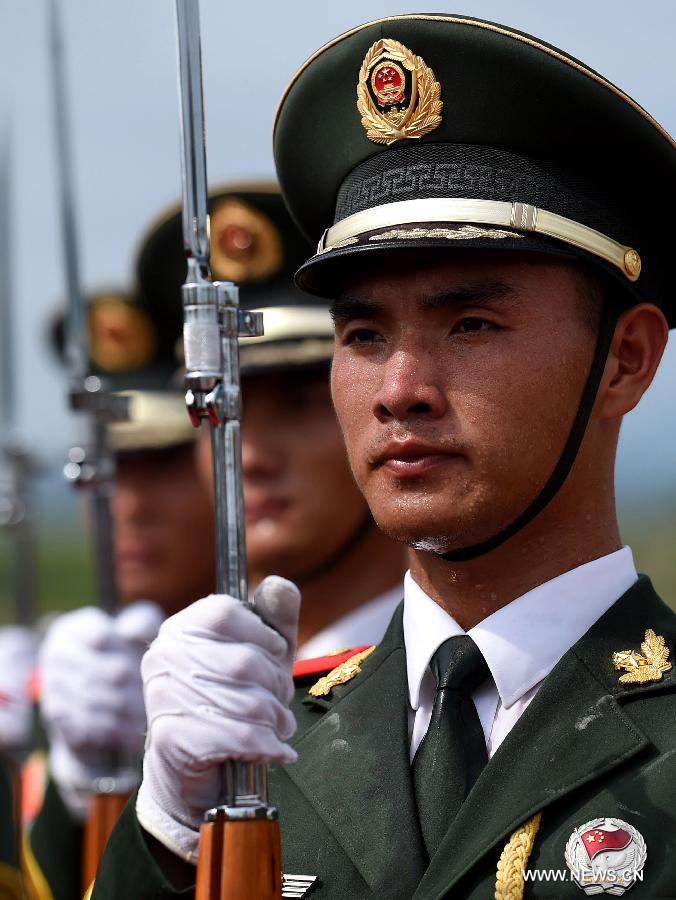 CHINA-BEIJING-70TH ANNIVERSARY-ESCORT OF THE NATIONAL FLAG OF CHINA-PARADE TRAINING(CN)