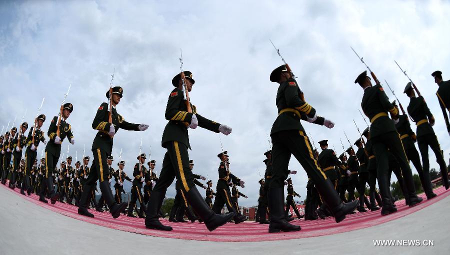 CHINA-BEIJING-70TH ANNIVERSARY-ESCORT OF THE NATIONAL FLAG OF CHINA-PARADE TRAINING(CN)