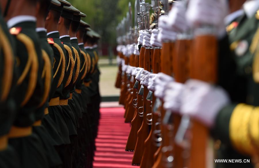 CHINA-BEIJING-70TH ANNIVERSARY-ESCORT OF THE NATIONAL FLAG OF CHINA-PARADE TRAINING(CN)