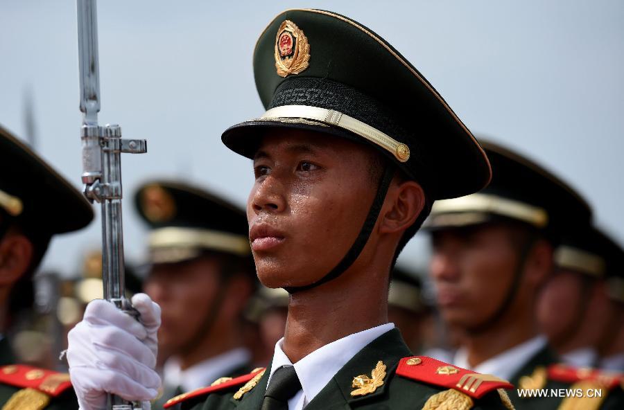 CHINA-BEIJING-70TH ANNIVERSARY-ESCORT OF THE NATIONAL FLAG OF CHINA-PARADE TRAINING(CN)