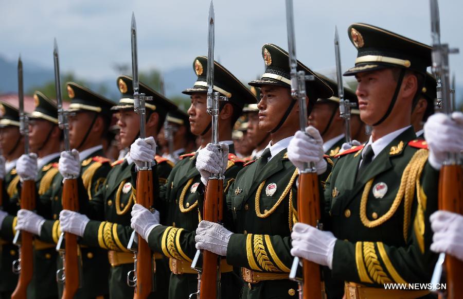 CHINA-BEIJING-70TH ANNIVERSARY-ESCORT OF THE NATIONAL FLAG OF CHINA-PARADE TRAINING(CN)