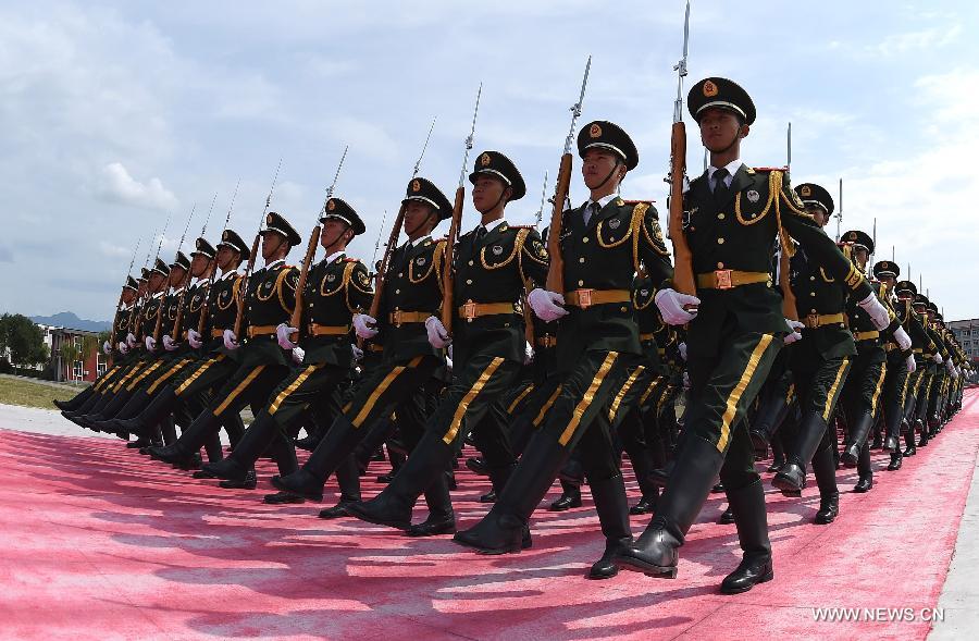 CHINA-BEIJING-70TH ANNIVERSARY-ESCORT OF THE NATIONAL FLAG OF CHINA-PARADE TRAINING(CN)