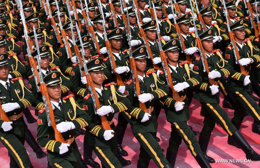 CHINA-BEIJING-70TH ANNIVERSARY-ESCORT OF THE NATIONAL FLAG OF CHINA-PARADE TRAINING(CN)