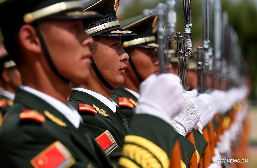 CHINA-BEIJING-70TH ANNIVERSARY-ESCORT OF THE NATIONAL FLAG OF CHINA-PARADE TRAINING(CN)