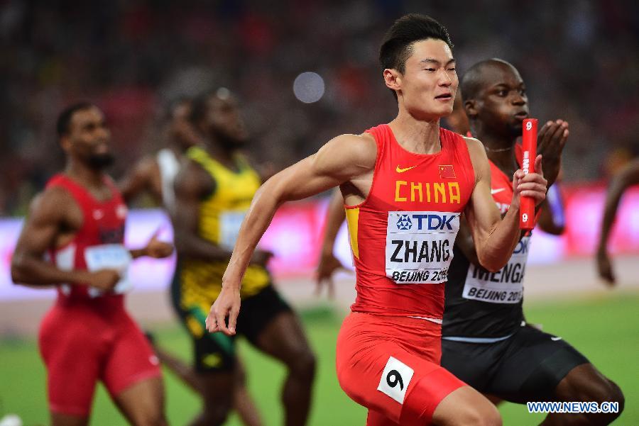 (SP)CHINA-BEIJING-IAAF WORLD CHAMPIONSHIPS-MEN'S 4X100M RELAY FINAL (CN)