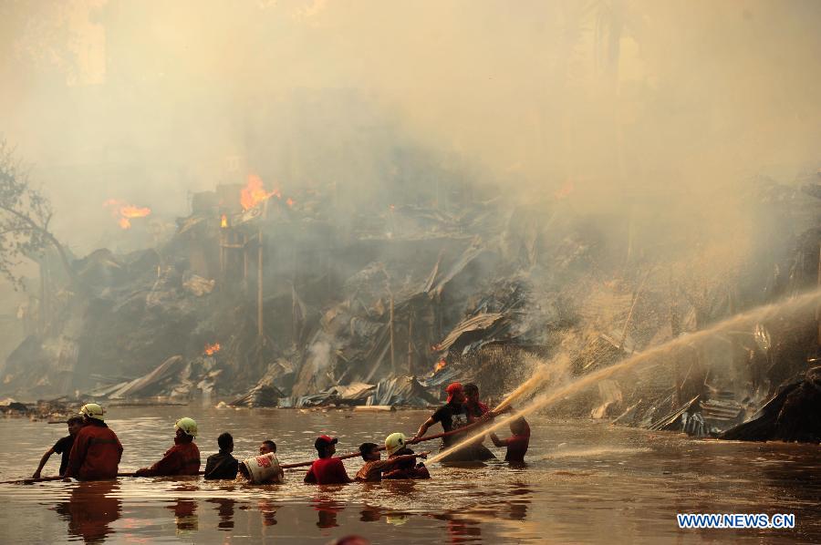 INDONESIA-JAKARTA-SLUM-FIRE