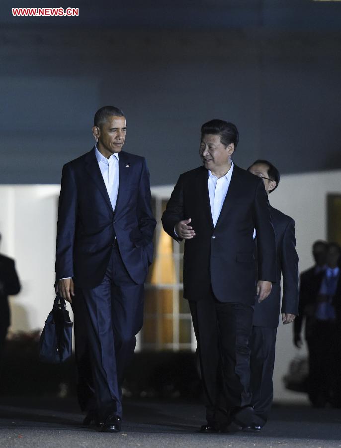 U.S.- WASHINGTON-CHINA-XI JINPING-OBAMA-PRIVATE DINNER