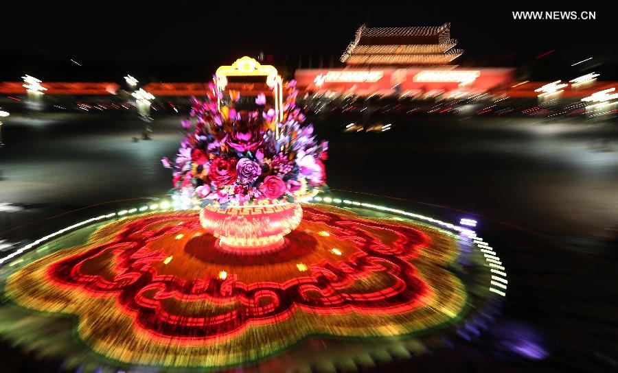 CHINA-BEIJING-TIAN'ANMEN SUQARE-DECORATIONS (CN)