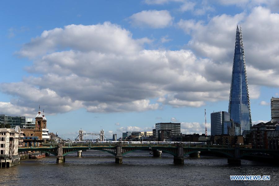 Photo taken on May 7, 2015 shows London Eye in London.