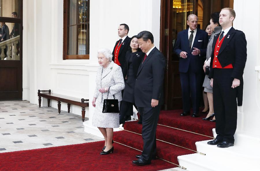 BRITAIN-LONDON-CHINA-XI JINPING-QUEEN ELIZABETH II-FAREWELL 