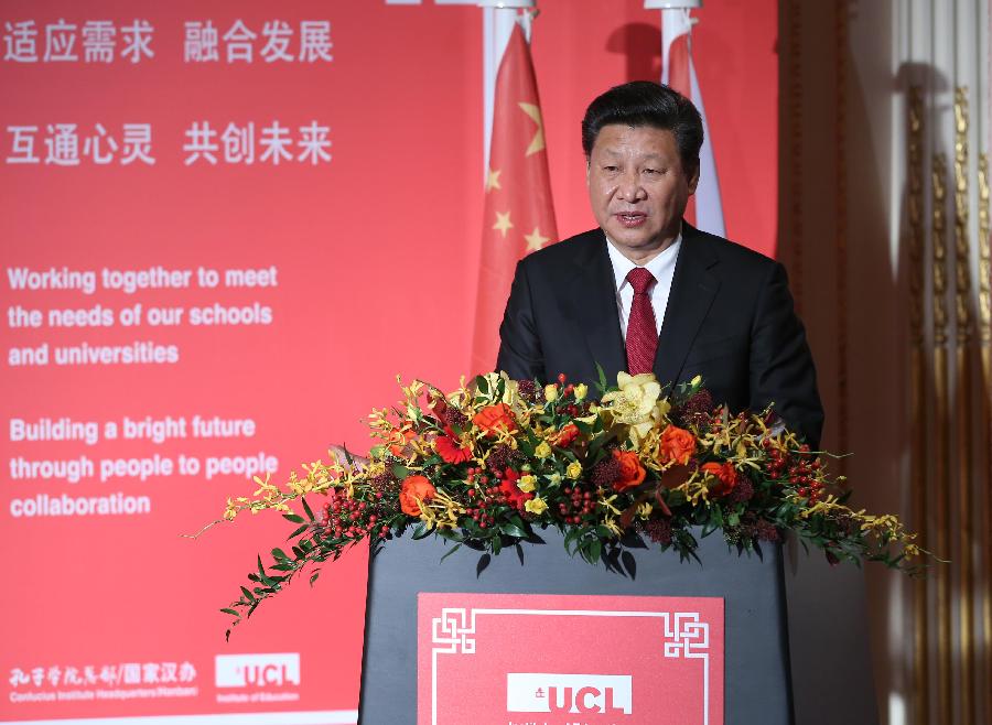 BRITAIN-LONDON-CHINA-XI JINPING-CONFUCIUS-ANNUAL CONFERENCE