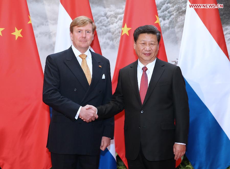 CHINA-BEIJING-XI JINPING-DUTCH KING-TALKS (CN)