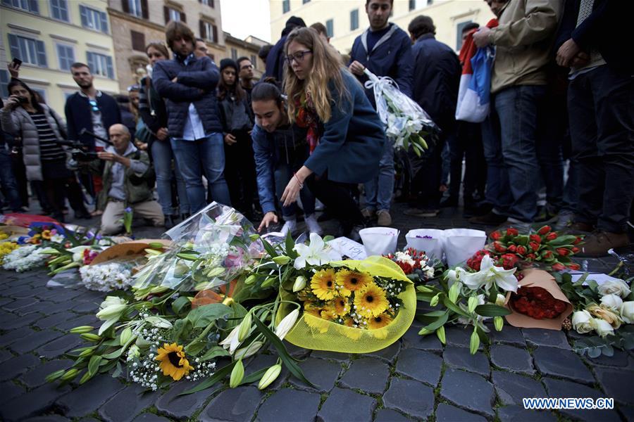 ITALY-PARIS-ATTACK-CONDOLENCE