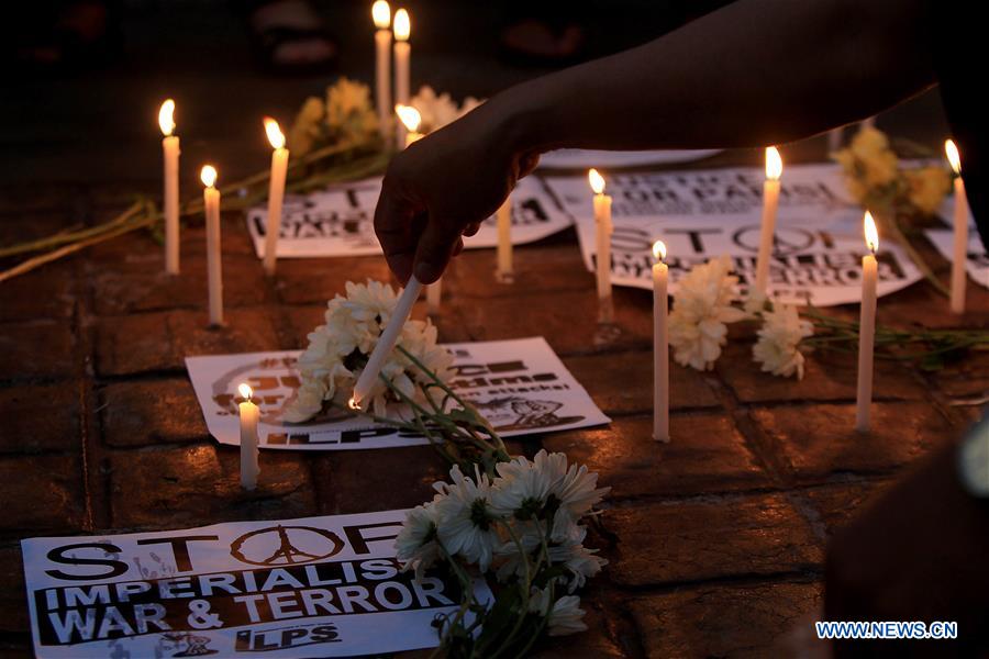 PHILIPPINES-QUEZON CITY-PARIS ATTACKS-MOURNINGS 