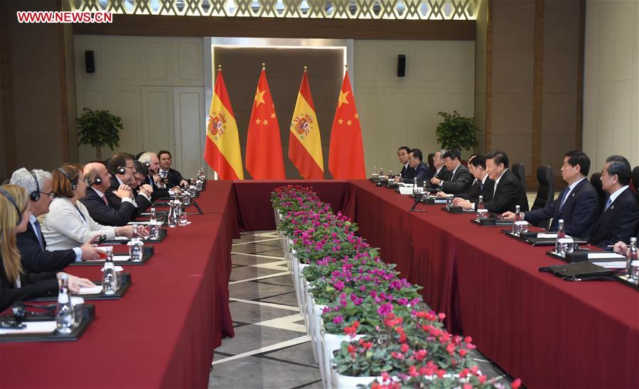 TURKEY-ANTALYA-CHINA-XI JINPING-SPAIN'S PM-MEETING