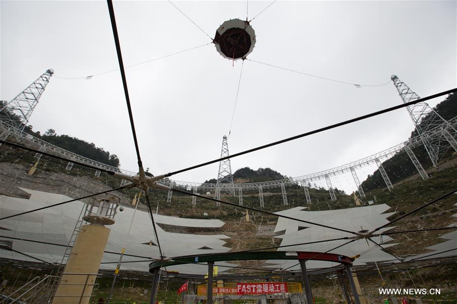 When it is completed in 2016, the five hundred meter aperture spherical telescope (FAST) will be the world's largest, overtaking Puerto Rico's Arecibo Observatory, which is 300 meters in diameter