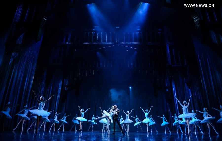 Dancers of the Liaoning Ballet of China and Joburg Ballet of South Africa perform 'Swan Lake' at the Joburg Theatre in Johannesburg, South Africa, on April 17, 2015. 